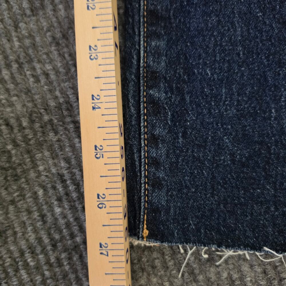 Old Navy Women's Size 18 High-Rise OG Straight Frayed Hem Button Fly Denim Jeans - Picture 7 of 7